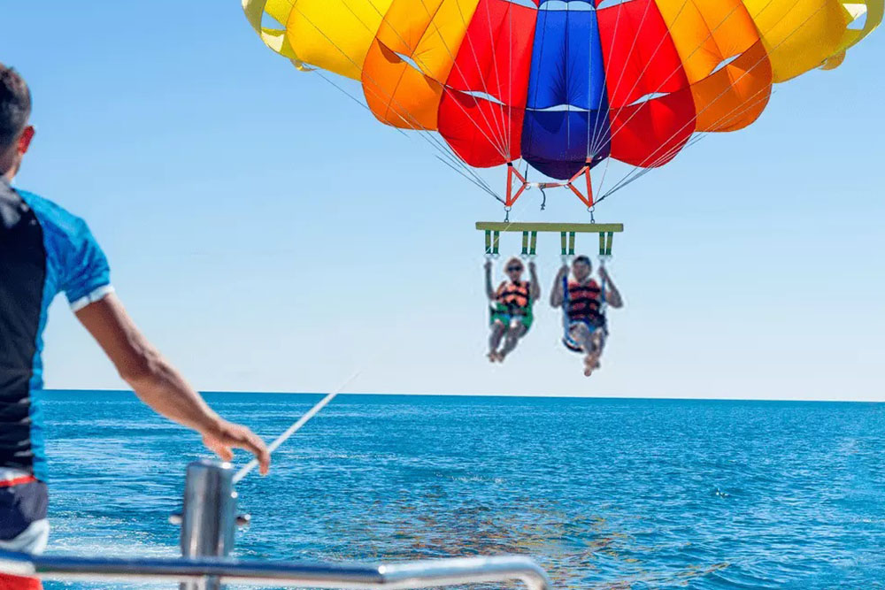 Parasailing in Baga Goa